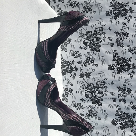 Purple Peep Toe Heels - Picture 7 of 7